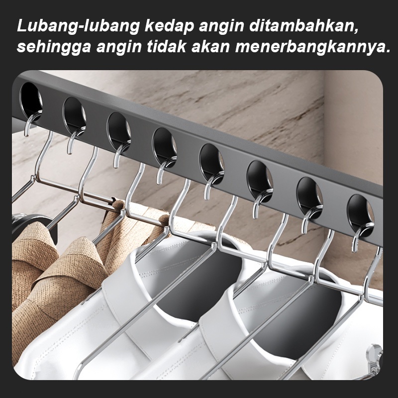 KING Dreams Gantungan Dinding Baju Lipat Minimalist Magic Hanger Tempel Gantung