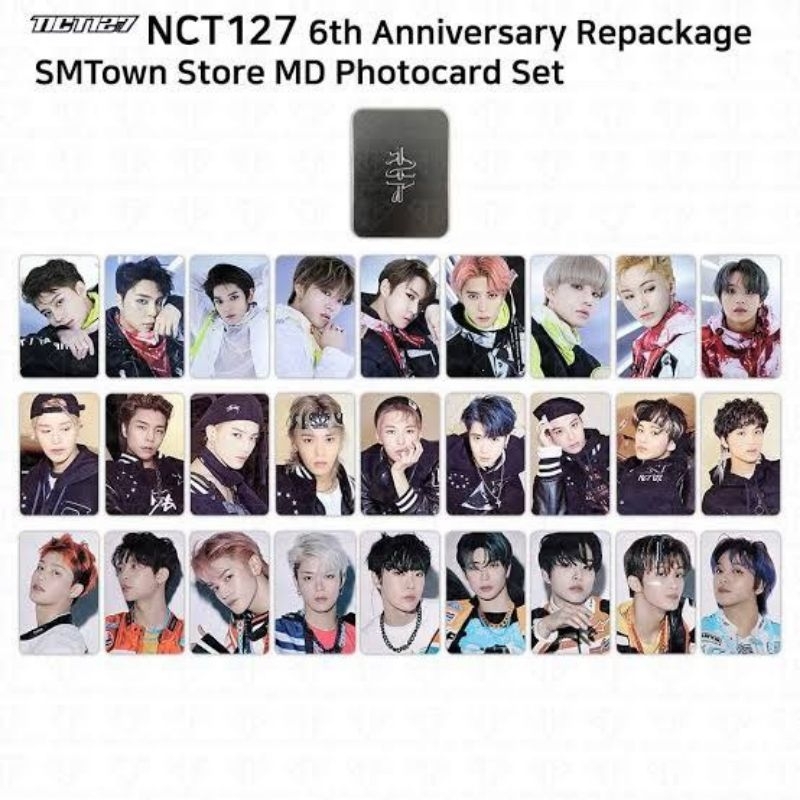 [READY STOCK] OFFICIAL NCT 127 6th Anniversary Repackage MD Photocard set SEALED