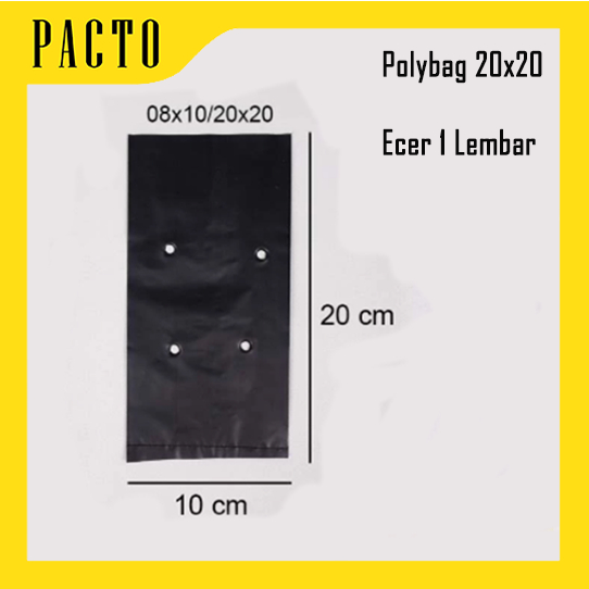 Polybag Ecer Polybag Per Lembar Polybag 20x20 Lembaran Polybag Per Pcs