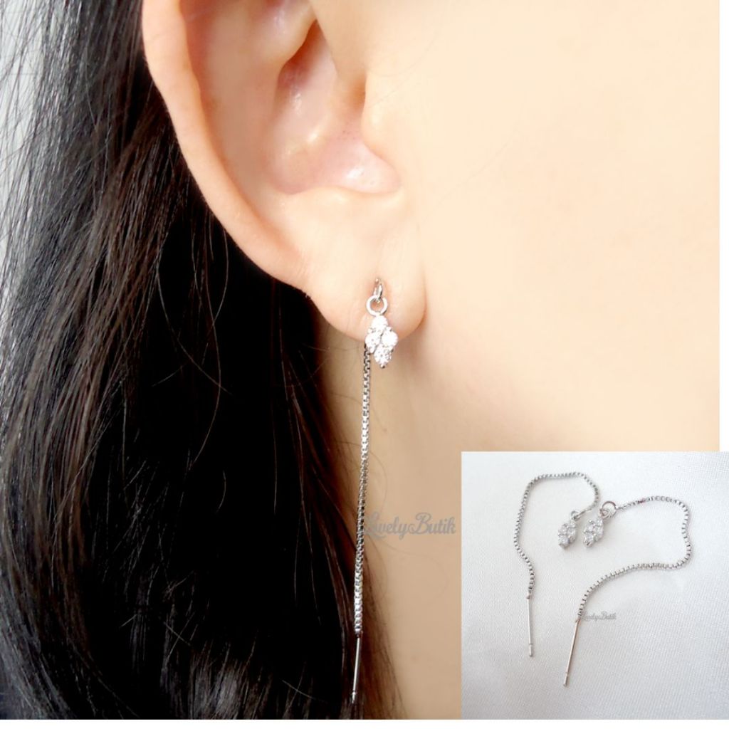 Anting Serut Rumbai Panjang Rantai Xuping Anti Karat Model Korea Terbaru Jan3 - Lovelybutik