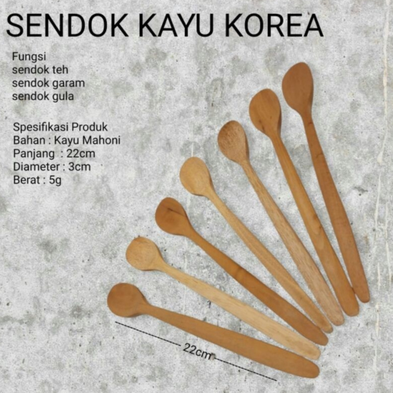 Sendok Korea Sendok Kayu Korea Sendok Mini Kayu Korea