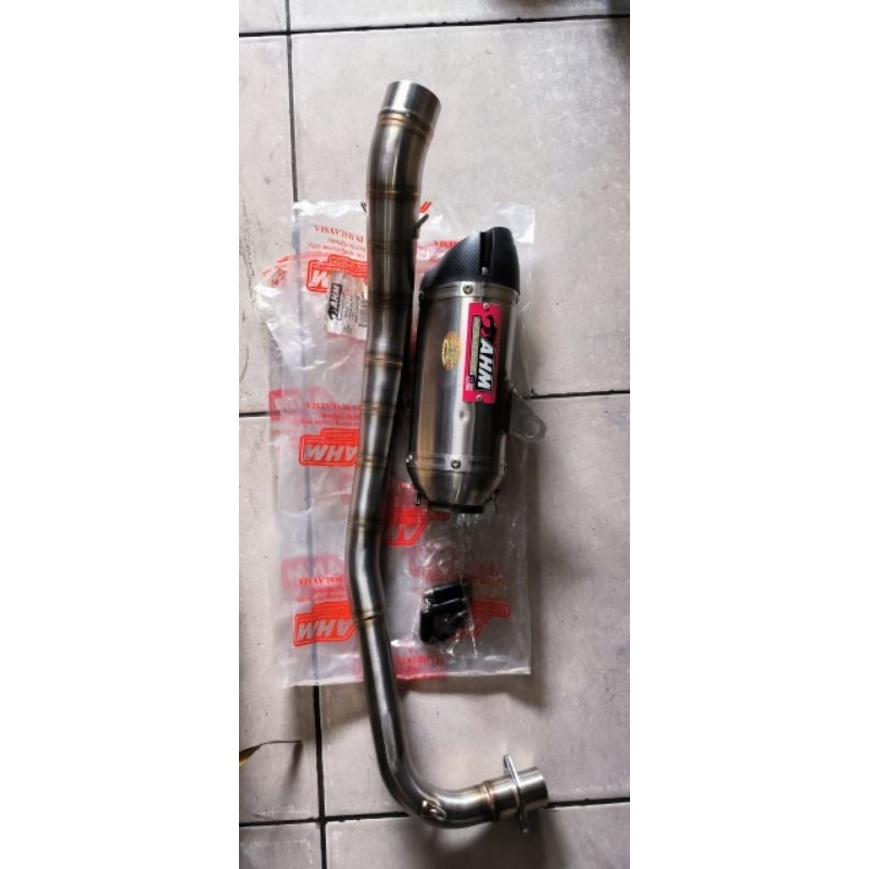 knalpot AHM M1 M2 Racing 130cc 200cc Jupiter Z Vega R honda blade karisma 130cc 300cc  Stainless Ste