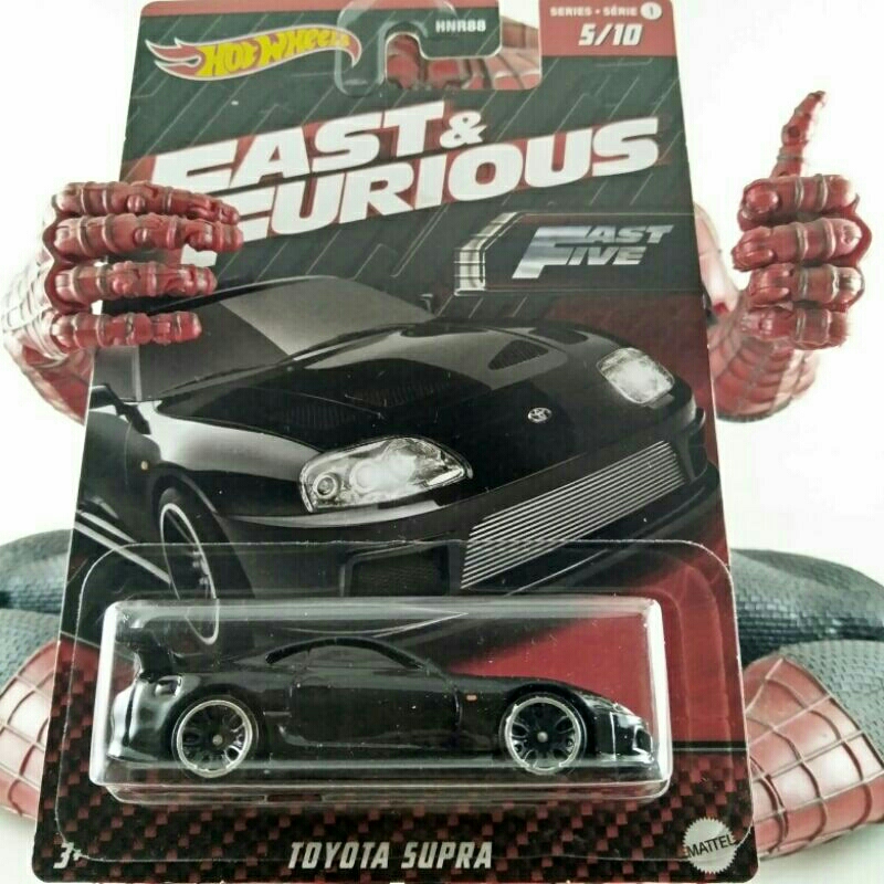 Hotwheels "FAST FIVE" TOYOTA SUPRA hitam ©2021
