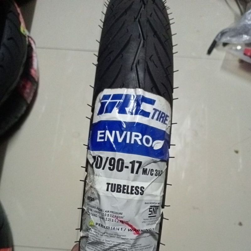 IRC 70/90-17 NR91 ENVIRO BAN LUAR IRC TUBELESS RING 17 BAN MOTOR 70 90 NR 91 TUBLESS