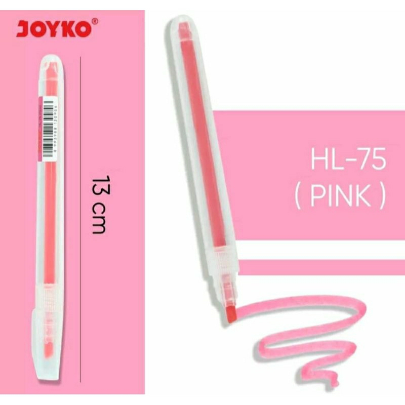 

Highligter Penanda Berwarna Joyko HL - 75 - Pink