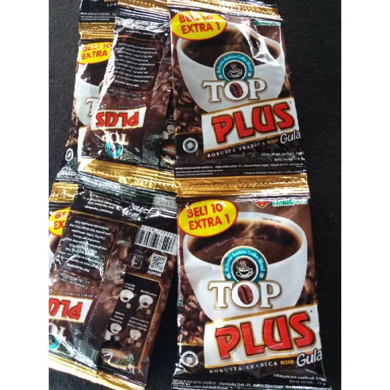 

kopi top plus gula isi 10 pcs