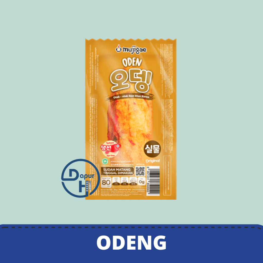 

MUJIGAE Oden Fish Cake 65 g Halal | Otak Otak Ikan Khas Korea