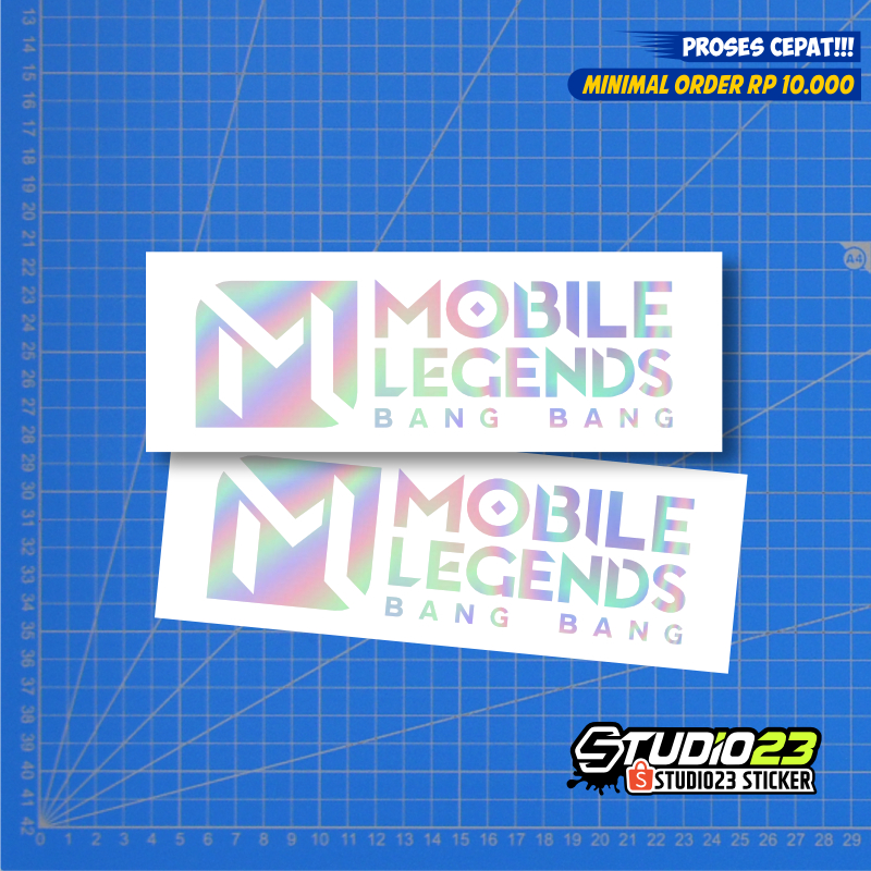 

Sticker cutting Mobile Legends MLBB Hologram new Logo