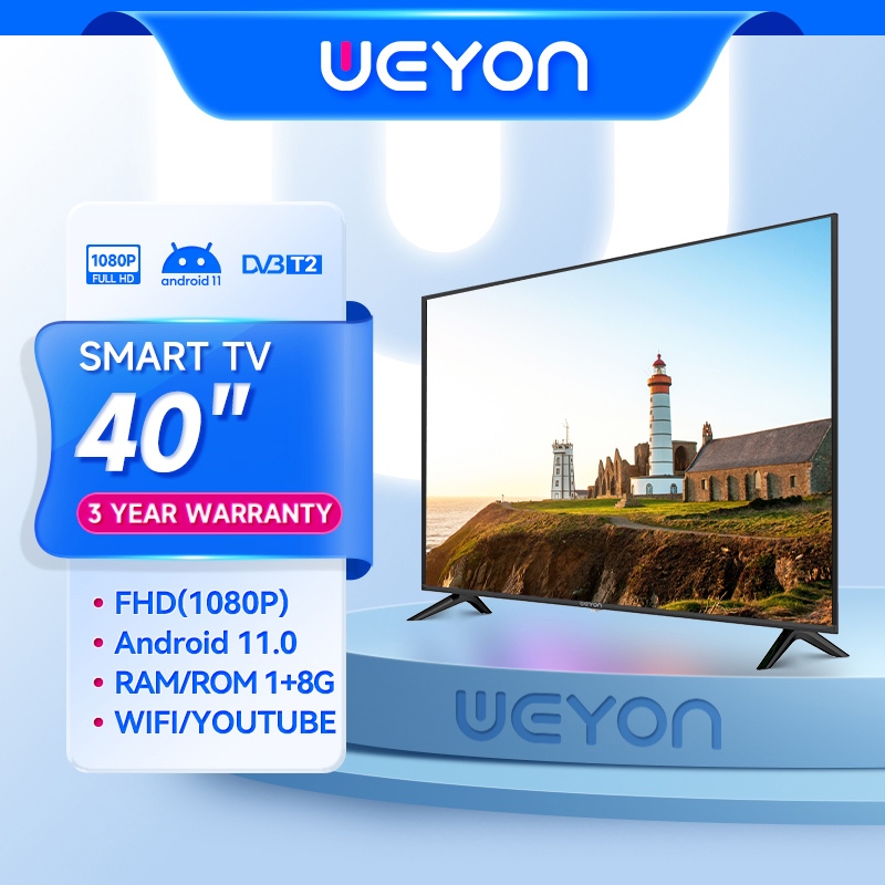 WEYON TV Android 40 Inch Smart TV LED Garansi Youtube-WIFI-Web Browser