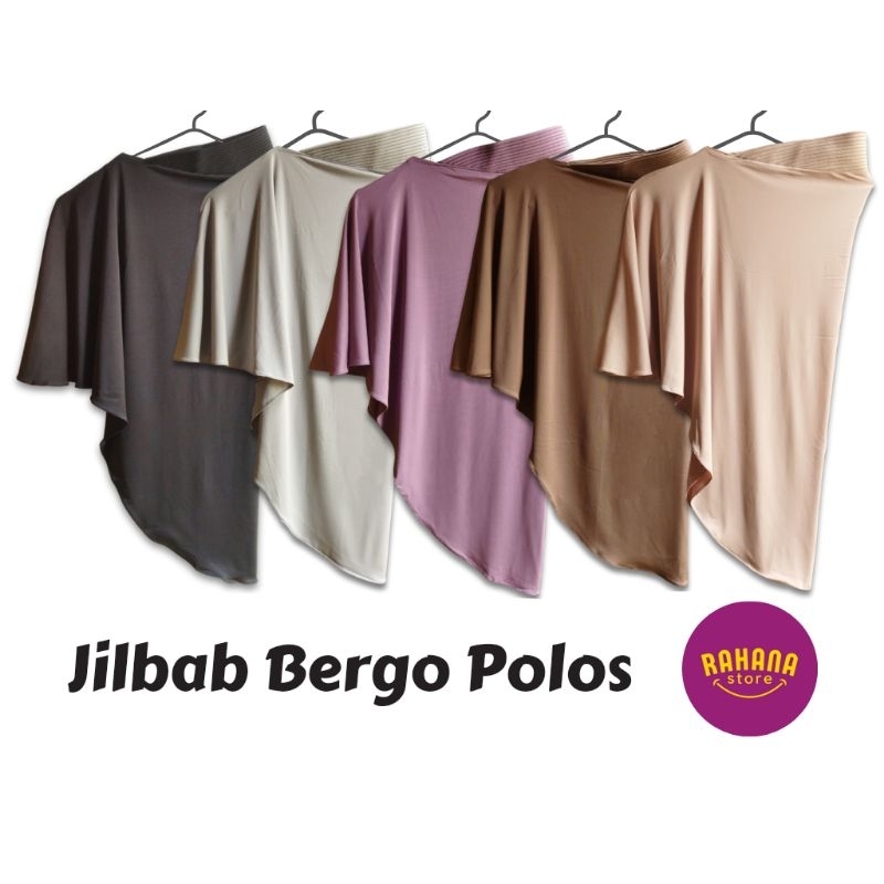 JILBAB BERGO BASIC ANEKA WARNA