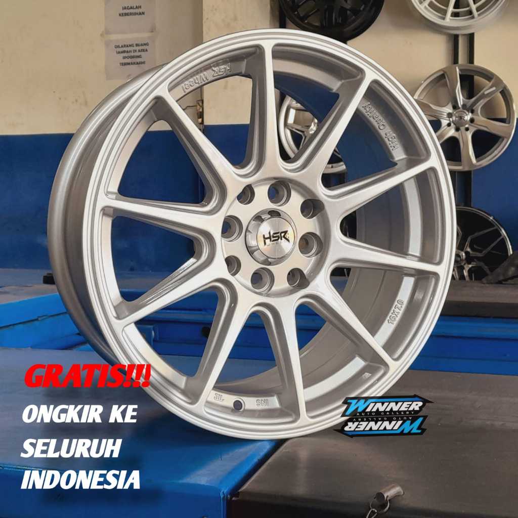 Velg Racing HSR Shinjuku Ring 16 Pcd Mobil Brio Agya Calya Xenia Swift