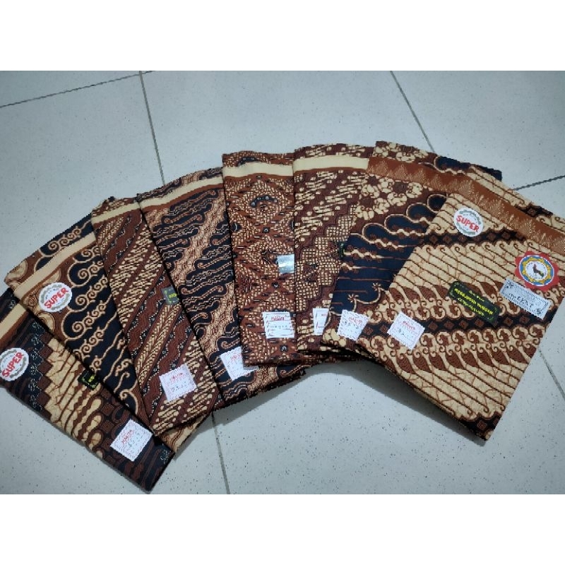 Kain Jarik Solo Cap Jago bahan Katun Cap Cent Asli/ Kain Batik Jago Bagus Asli Solo Halus / Kain Jar