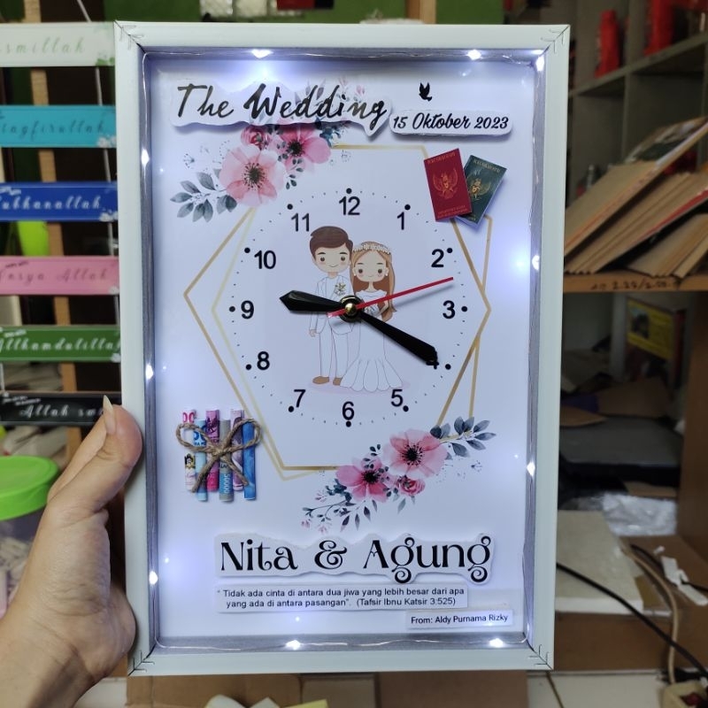 Kado Pernikahan Frmae Box Kado pernikahan astetic Rekomendasi kado pernikahan