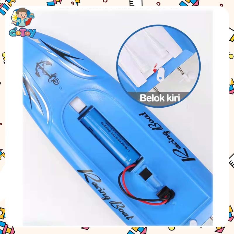 BIG PROMO 2.4GHz Kapal Remote Control Super Besar RC Racing Boat Baterai Isi Ulang Tahan Air Anti