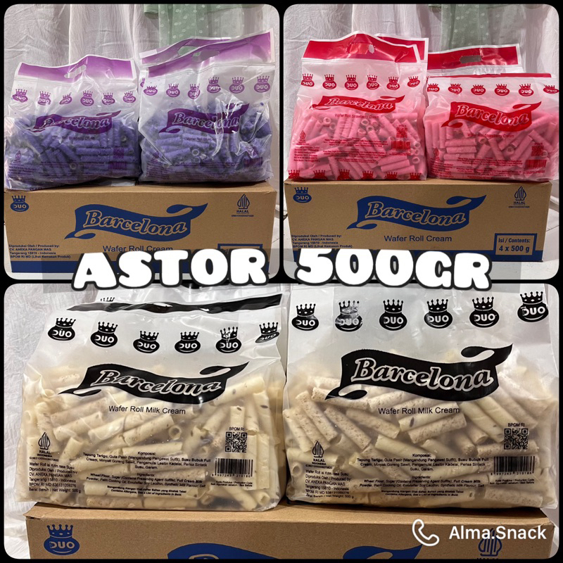 

Astor mini trwister pack kemasan 500 gr all varian rasa