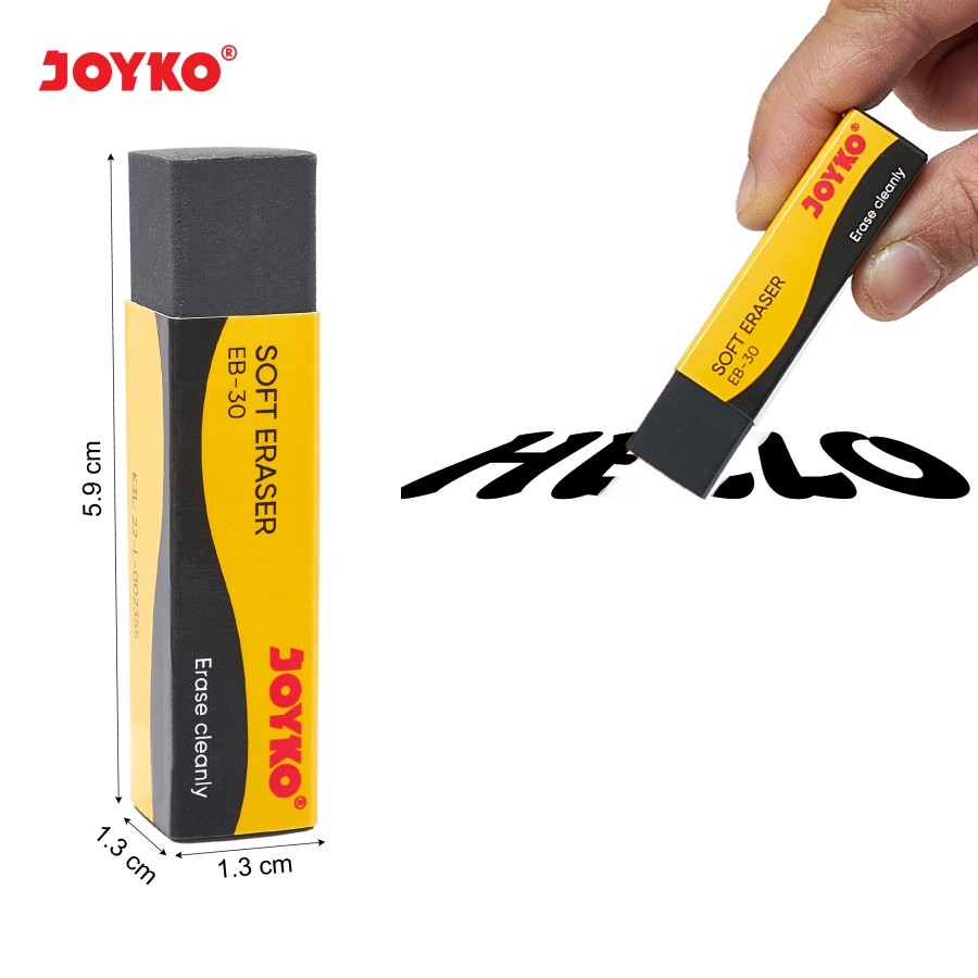 

Eraser / Penghapus Joyko EB-30 STIP HAPUSAN BESAR E 30 HITAM