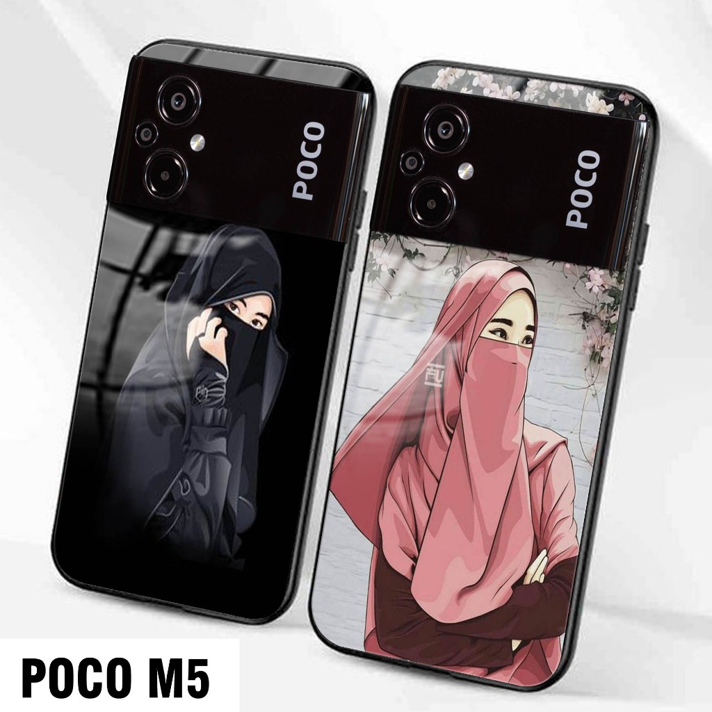 (GS62) Case Kaca Xiomi Poco M5 - casing Terbaru handphone - Poco M5S - pelindung handphone - Poco M5
