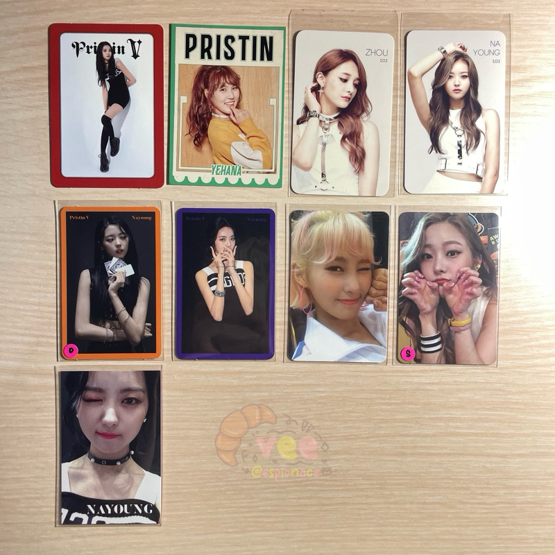 pristin ioi nayoung kyulkyung eunwoo yuha yehana photocard