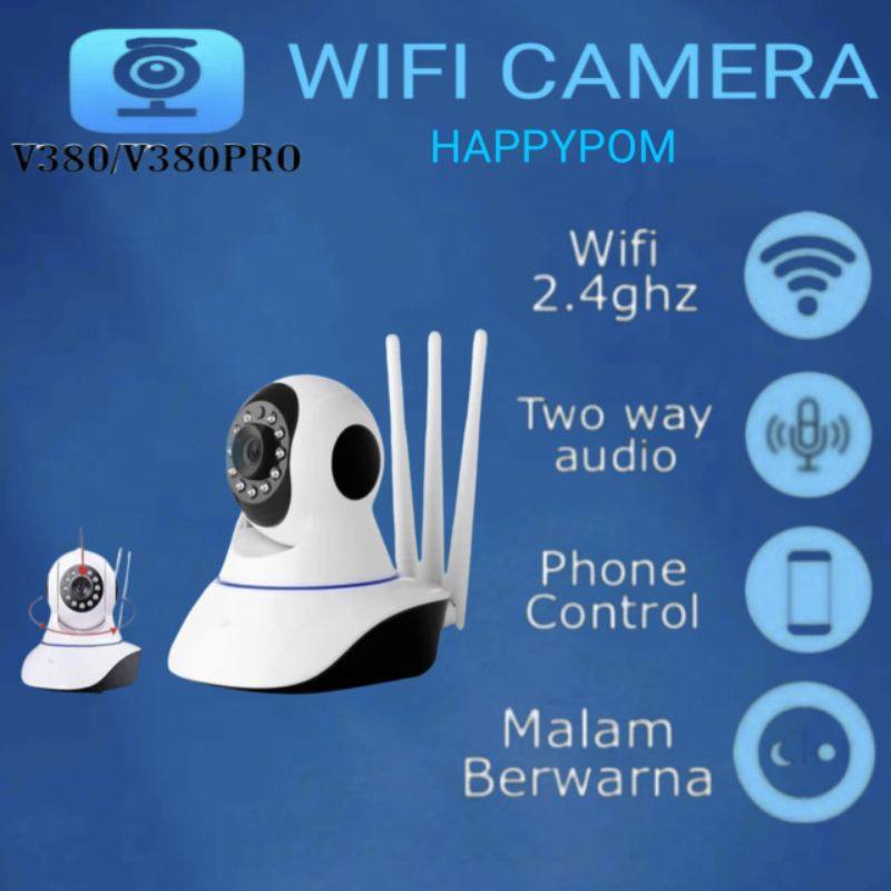KAMERA WIFI 5MP CCTV 3 ANTENA 1080P V380 WIRELESS
