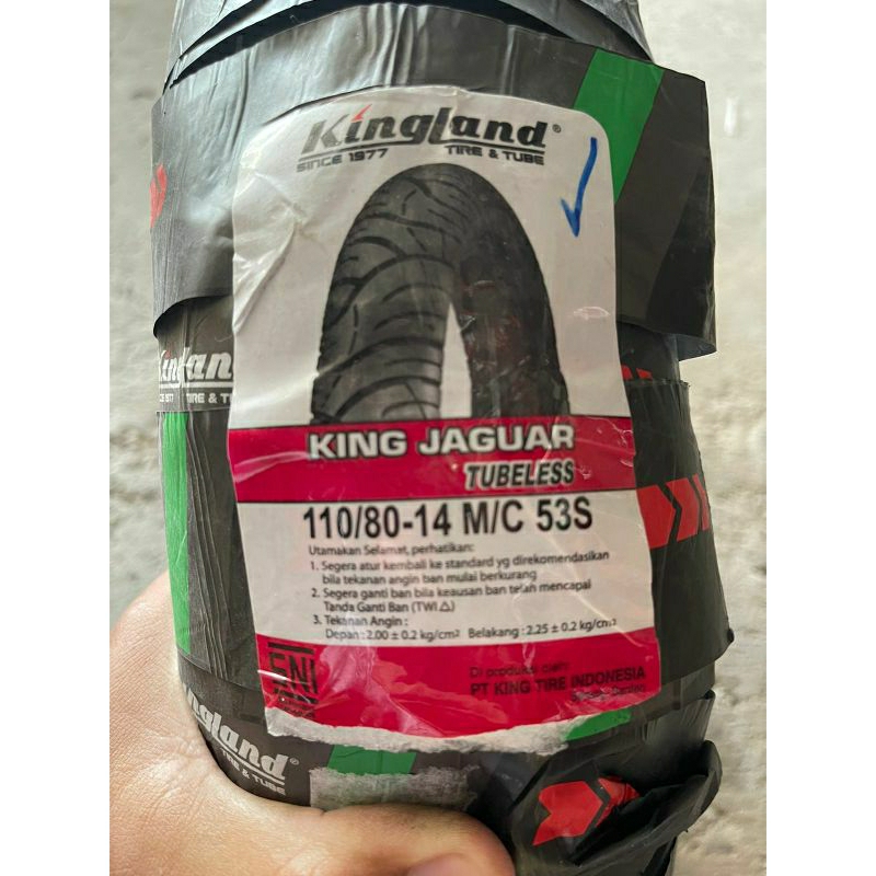Ban kingland king tiger tubeless 110/80 ring 14 M/C 53S