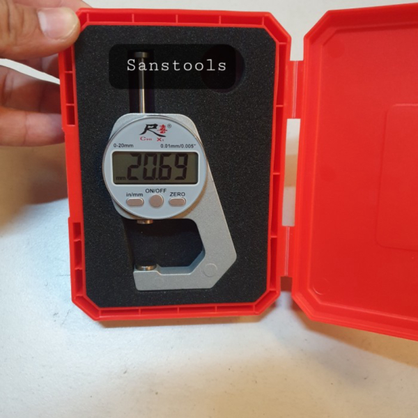 

digital thickness gauge 0-20mm pengukur ketebalan bahan benda plat Limited