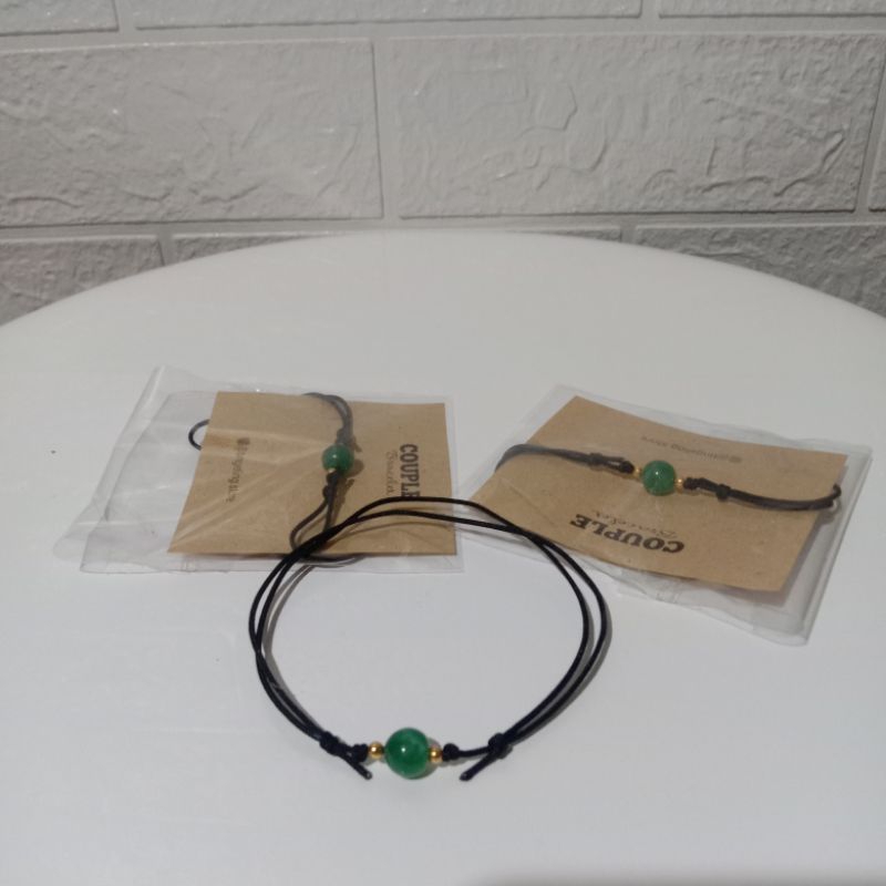 Gelang kaki giok tali prusik gelang batu