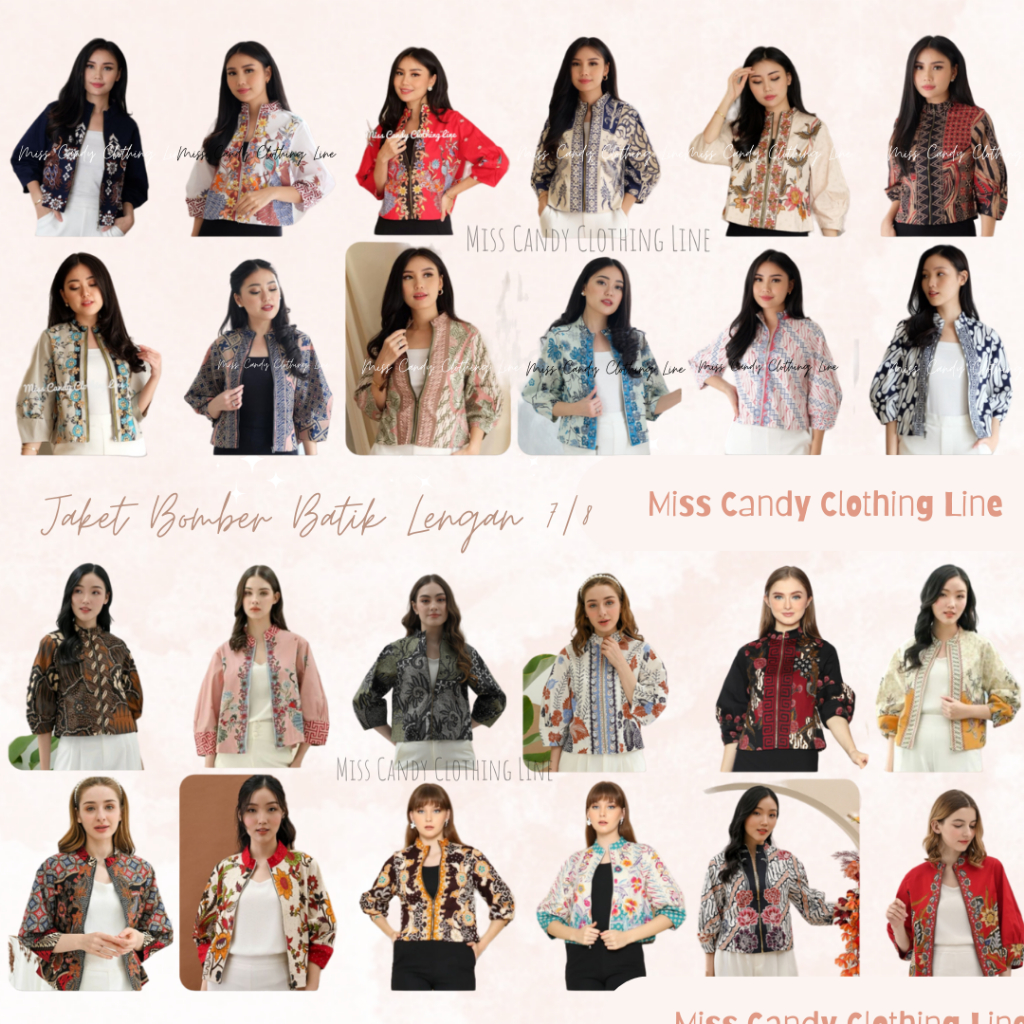 Jaket Bomber Outer Rompi Batik Modern 135 ICE BBB BBC RAP HT BNI JM YOI CBD ARA MTS