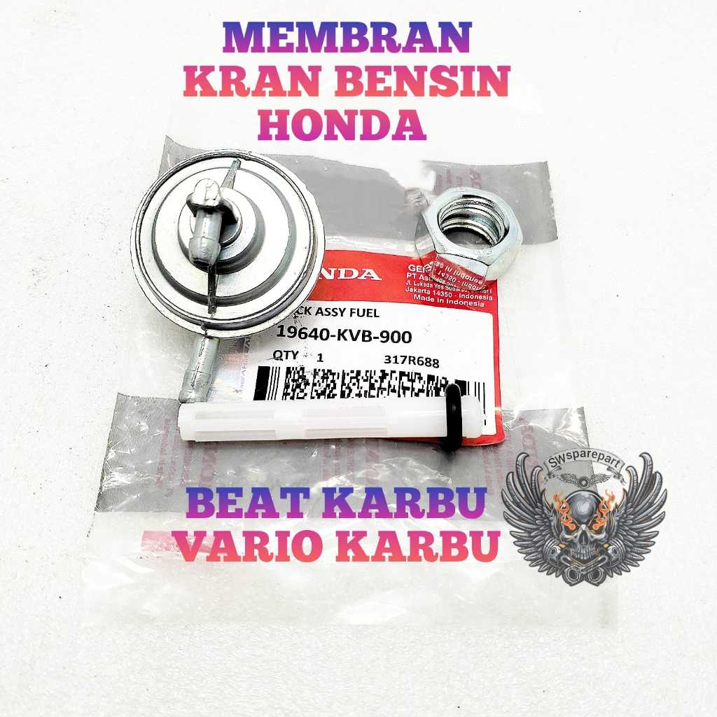 MEMBRAN KRAN BENSIN HONDA KVB KVY BEAT KARBU VARIO 110 KARBU KUALITAS ORIGINAL HONDA AHM PRESISI TID