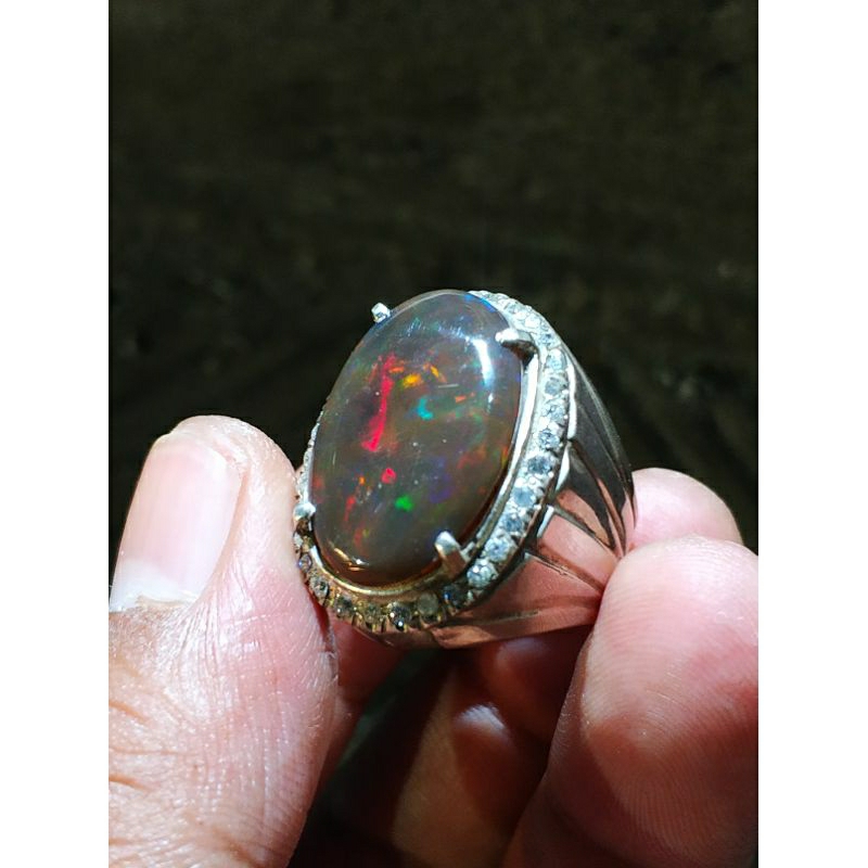 Natural Black Opal