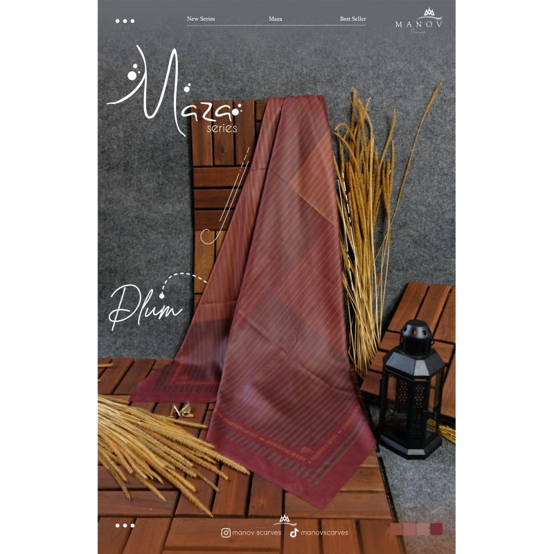 jilbab segiempat by Manov scarves || maza series manov