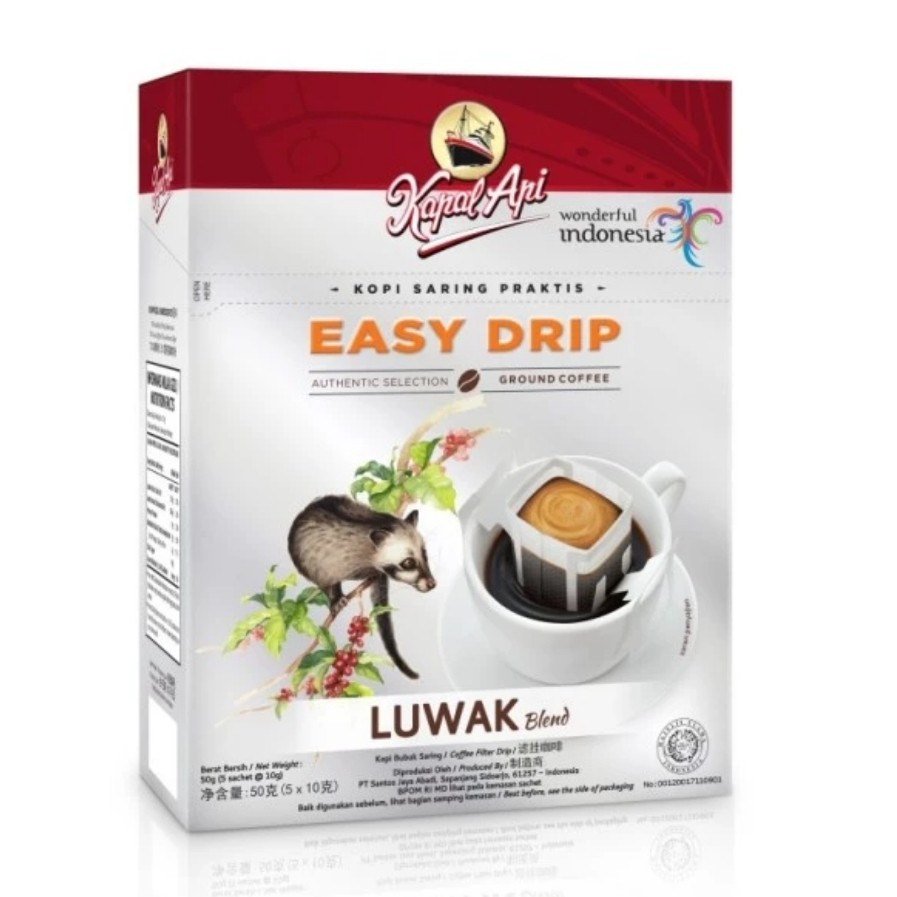 

kopi kapal api drip luwak 5S X 10G