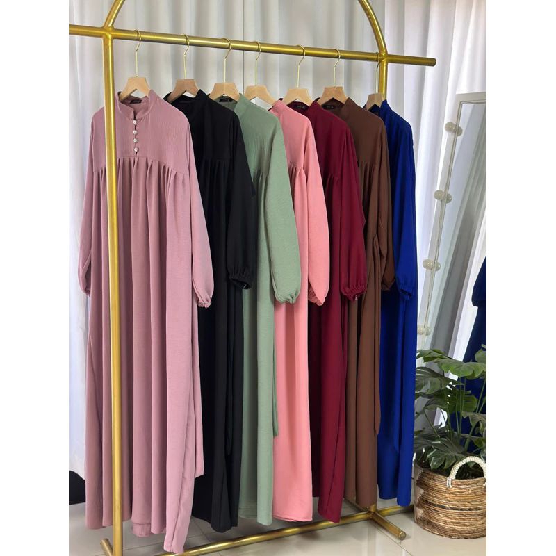 GAMIS SALSA DRESS // Daily dress polos BUSUI // LONGDRESS // Gamis Polos // Busana Muslim Wanita // 