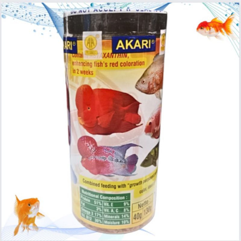 Makanan Ikan Arwana Louhan AKARI AA Udang Super 40gr