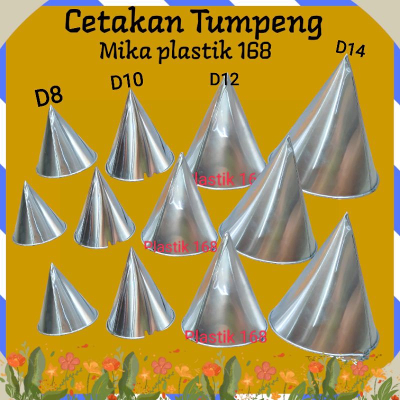 Cetakan Tumpeng Mini Diameter 8cm, 10cm, 12cm, 14cm