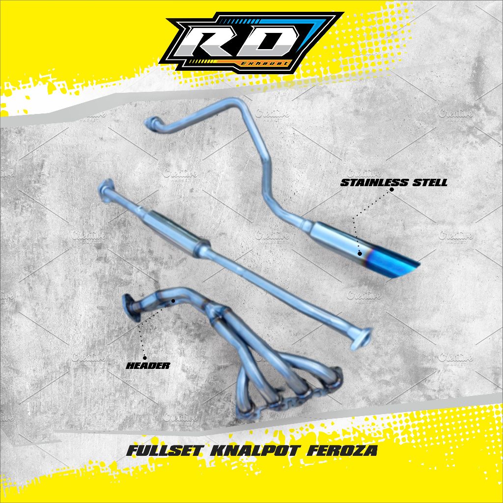 FULLSET KNALPOT FEROZA PNP HIGH QUALITY