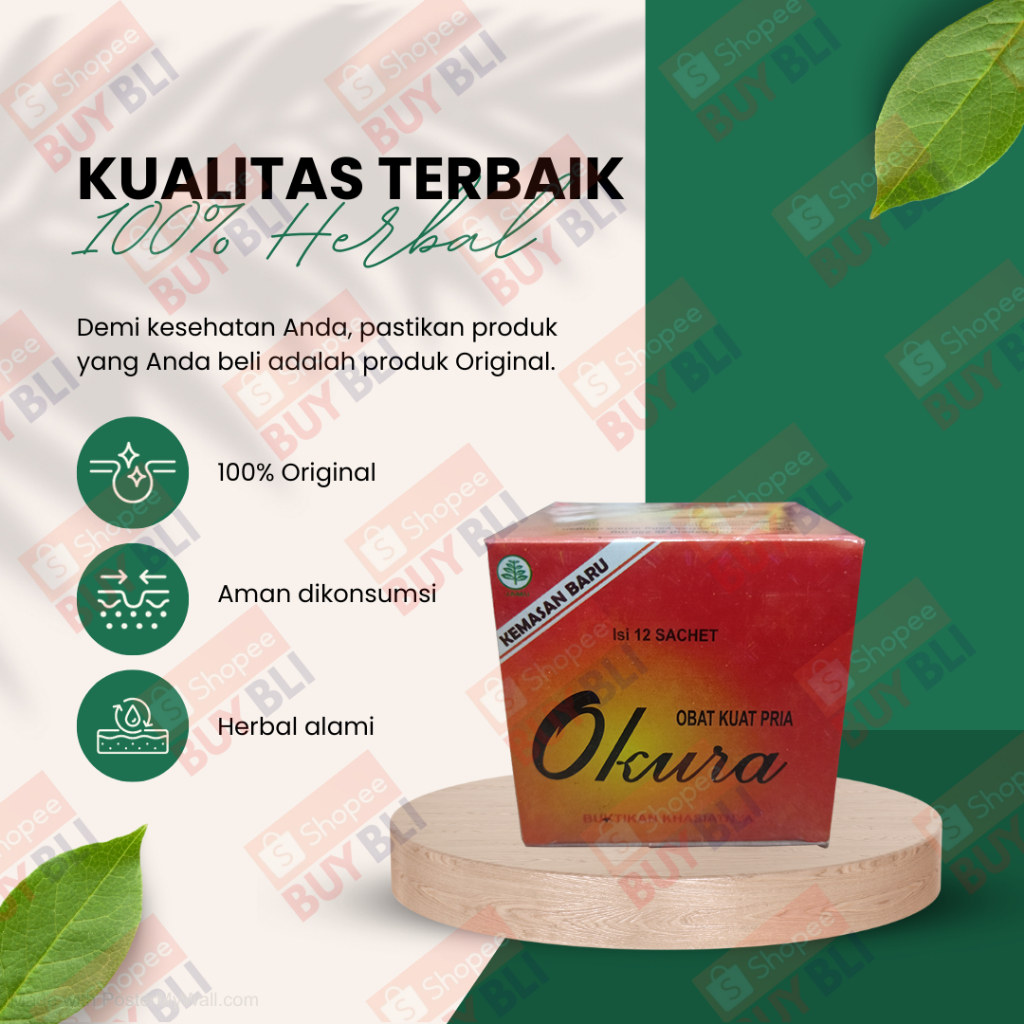 TERLARIS Bukan Hervitas Kapsul Tapi Herbal Okura Kapsul Kesehatan Obat (Kuat) Pria Tahan Lama Origin