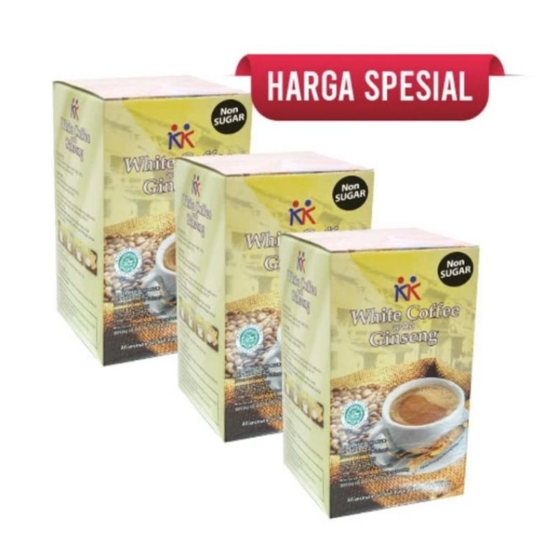 

Promo paket hemat kopi kesehatan white coffee gingseng sugar free untuk stamina