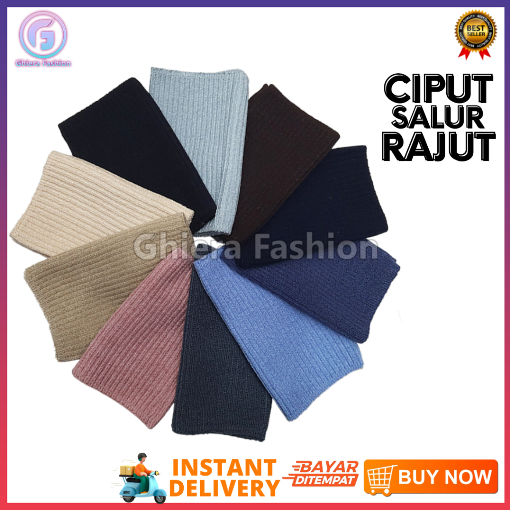 Ciput Rajut Dalaman Badana Kaos Cepol Hijab Muslim Turki Anti Budek Daleman Siput Pet Polos Premium 