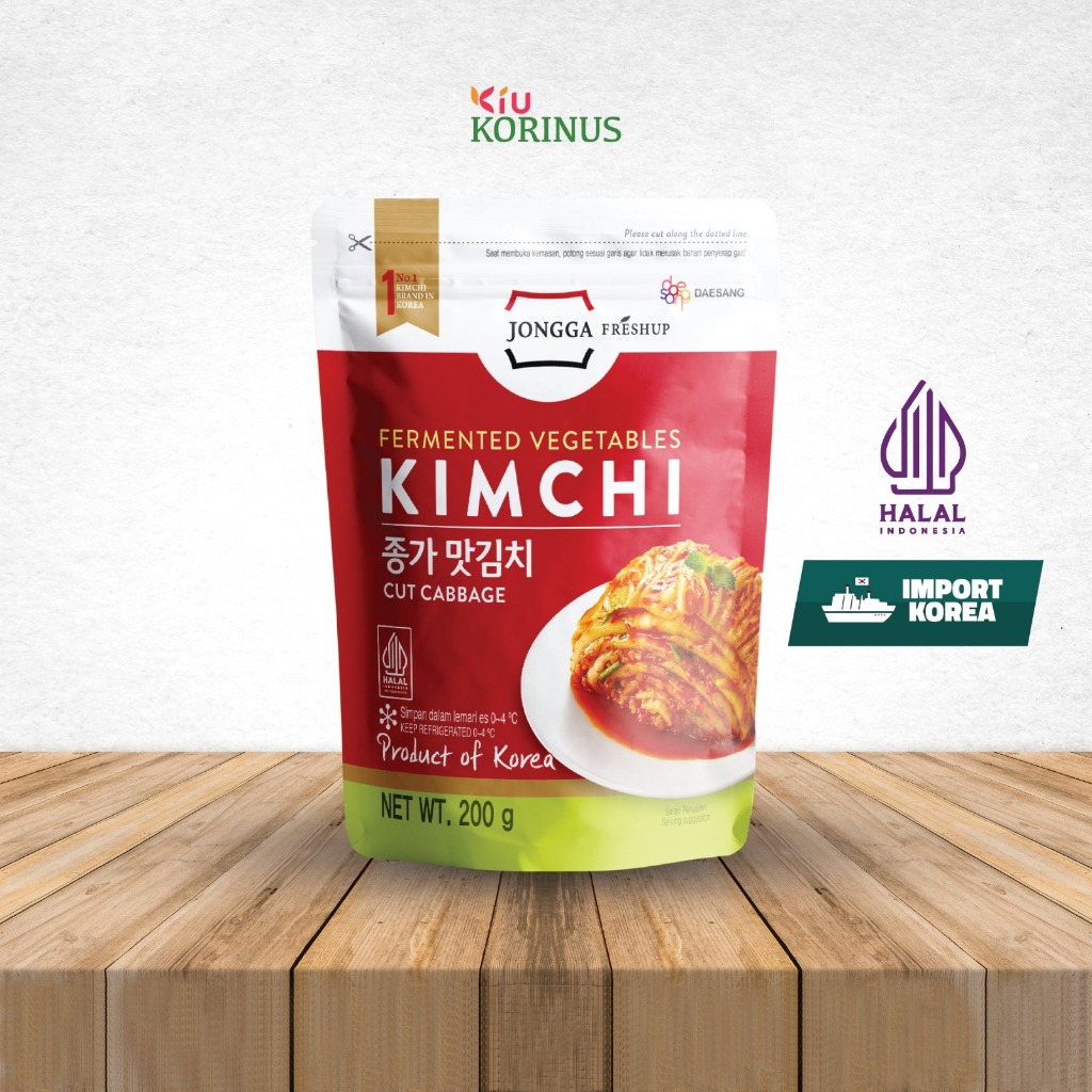 

K - Jongga JIB Mat Kimchi 200g / Mat Kimchi / Kimchi / Kimchi Pedas Halal MUI