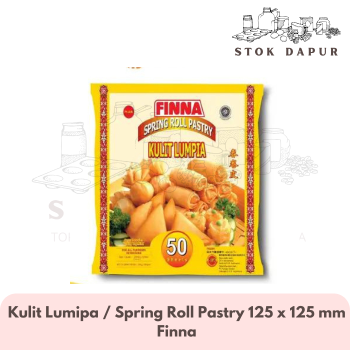 

Finna Spring Roll Pastry / Kulit Lumpia 125 x 125 mm 50 lembar