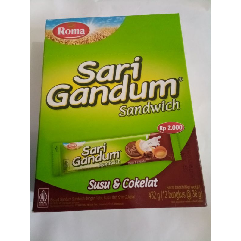 

Roma sari gandum sandwich 1 box 12pcs