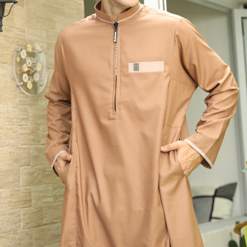 gamis pria baju jubah pria dewasa jubah lengan panjang jubah semi wool