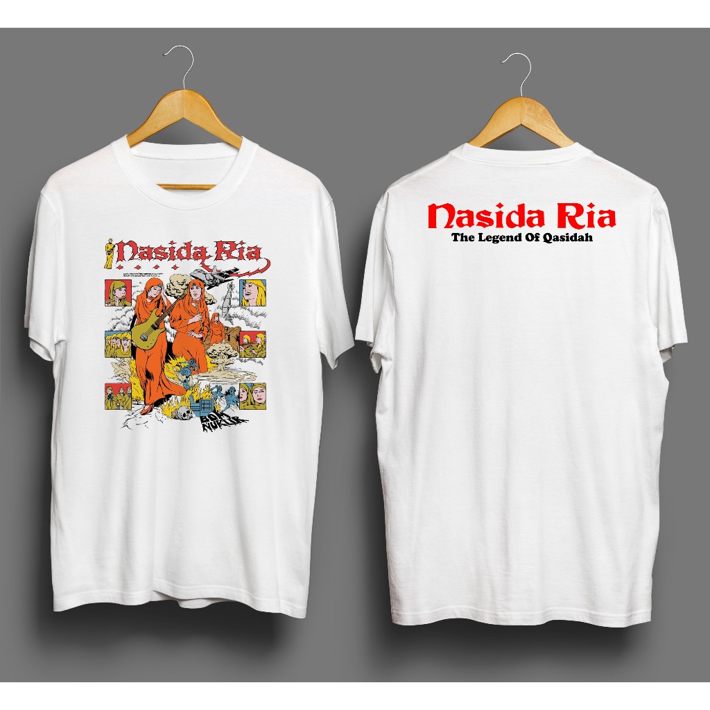 Kaos Distro NASIDA RIA GRUP t-shirt band Nasida Ria Kaos Distro Pria Lengan Pendek