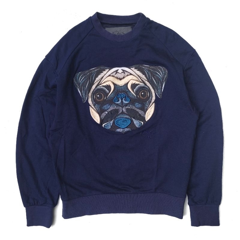 Juun J Sweatshirt Embroidered Dog Sweatshirt Sweater Crewneck