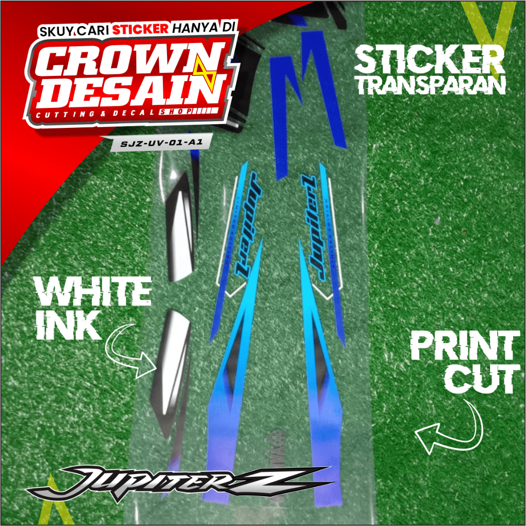 Striping Transparan Jupiter Z Old Variasi Transparan - Stiker Striping Jupiter Z Old Custom Racing -