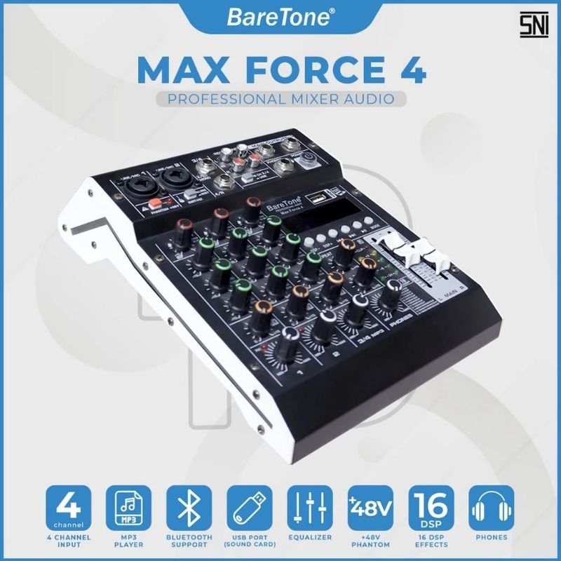 BARETONE-Mixer Audio Full Baretone Max Force 4 Original