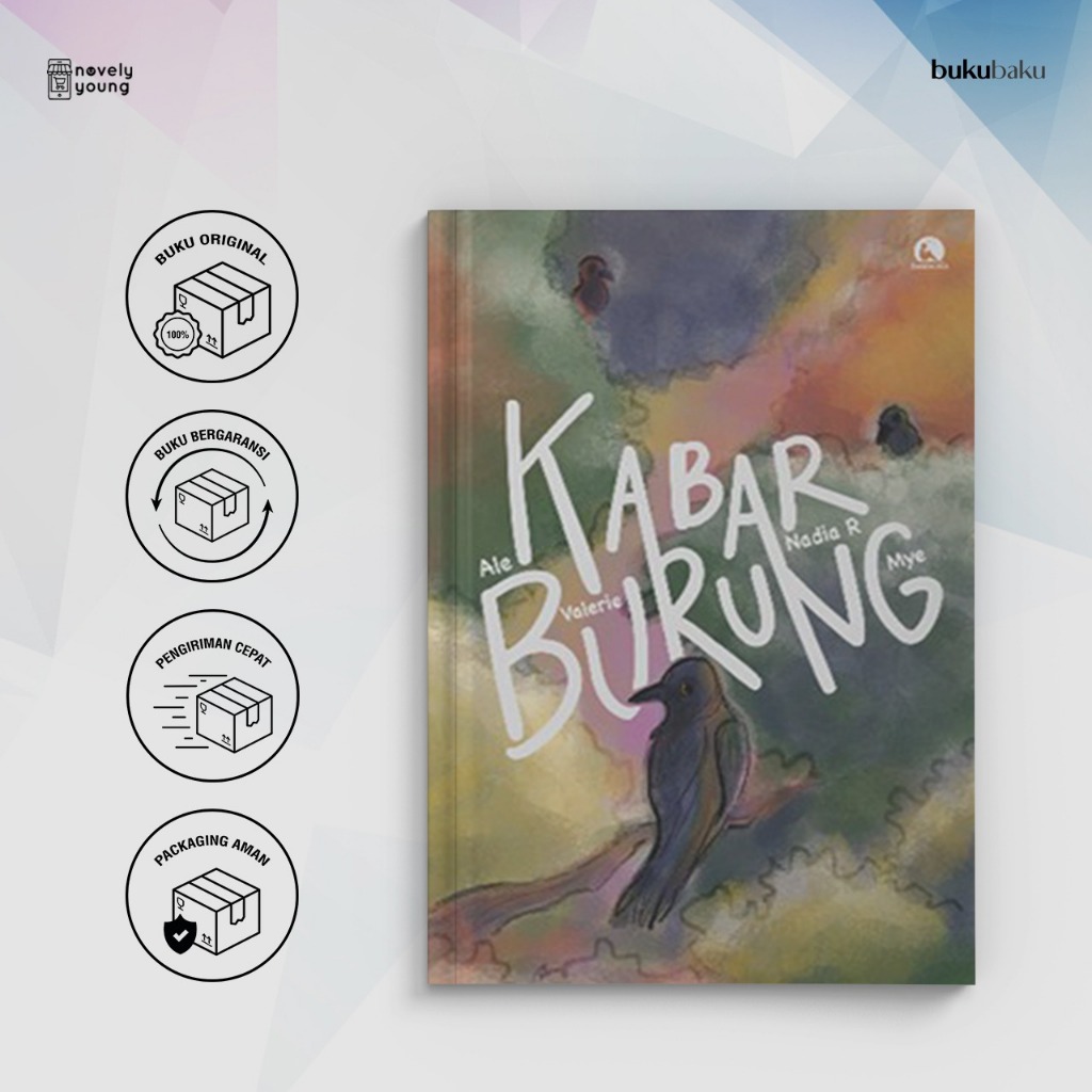 Novel Kabar Burung - Ale, Mye, Nadia R, Valerie - Lembaran Kertas Utuh - Gratis Biaya Packing