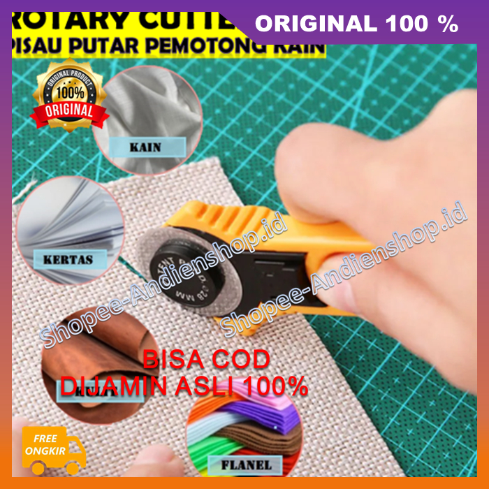 

BELI 1 GRATIS 1 Rotary Cutter 28mm Rotary Cutter Pisau Putar Pemotong Kain 100% ASLI