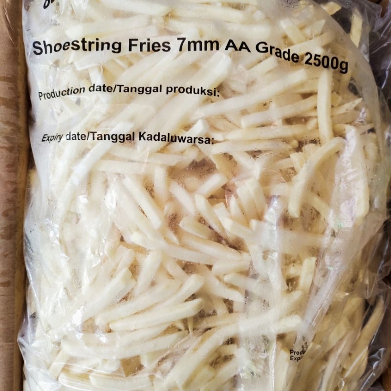

Kentang Shoestring Cut French Fries Kentang Goreng Murah Beku 2.5kg