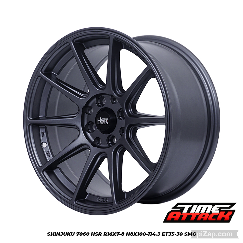 Velg Racing Concave Merk HSR Shinjuku R16 Untuk Mobil Honda Jazz Rs